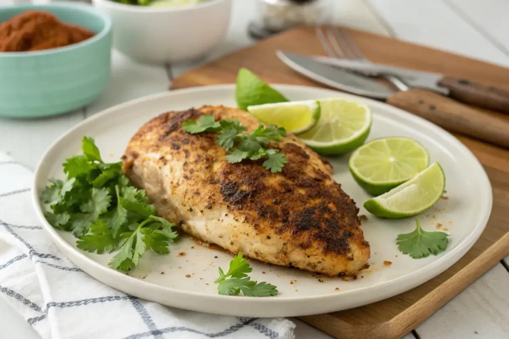 Baking chicken-with-taco-seasoning