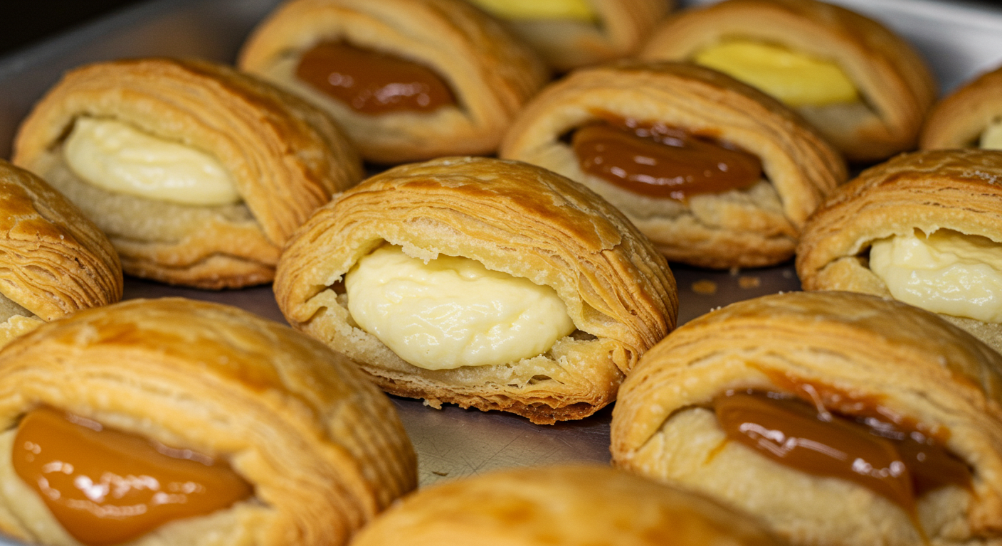 A flaky pastry with creamy filling What Are Pastelitos Made Of