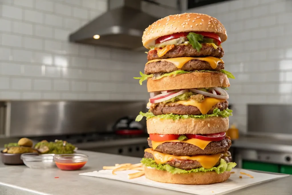 Conceptual Triple Big Mac Tower