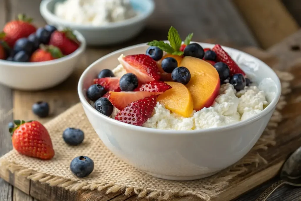 Cottage Cheese Bowl with Fresh Fruit