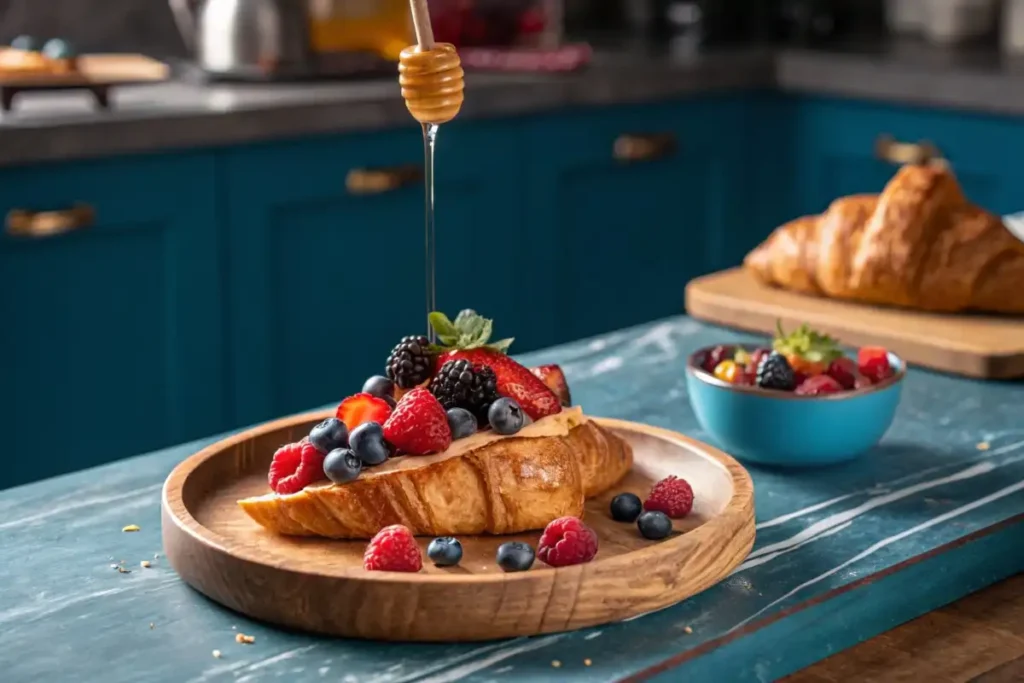 Croissant toast toppings