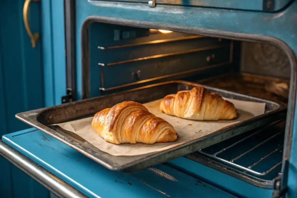 Croissant in the Oven : how to toast a croissant