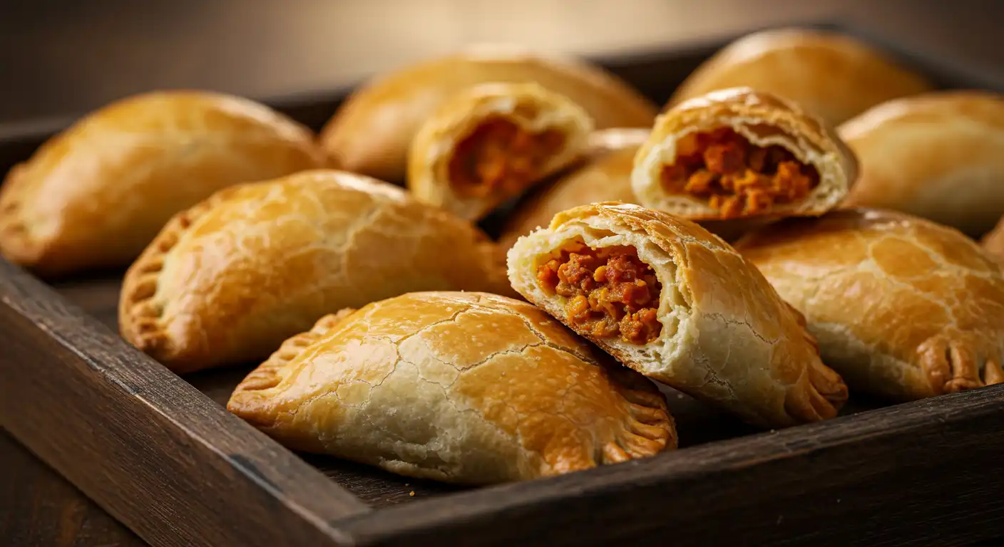 Empanadas on a tray