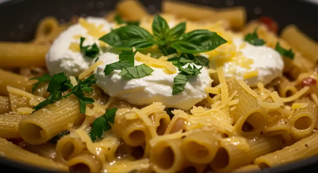 Final Garnish on Marry Me Chicken Pasta