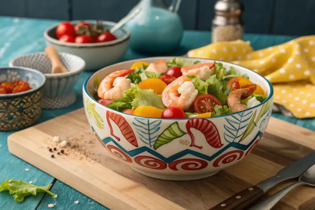 Langostino tails salad