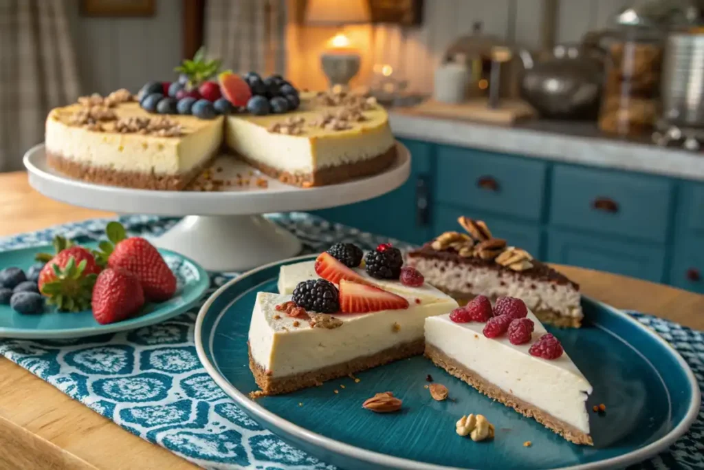 healthier cheesecake slices - is cheesecake good for you?