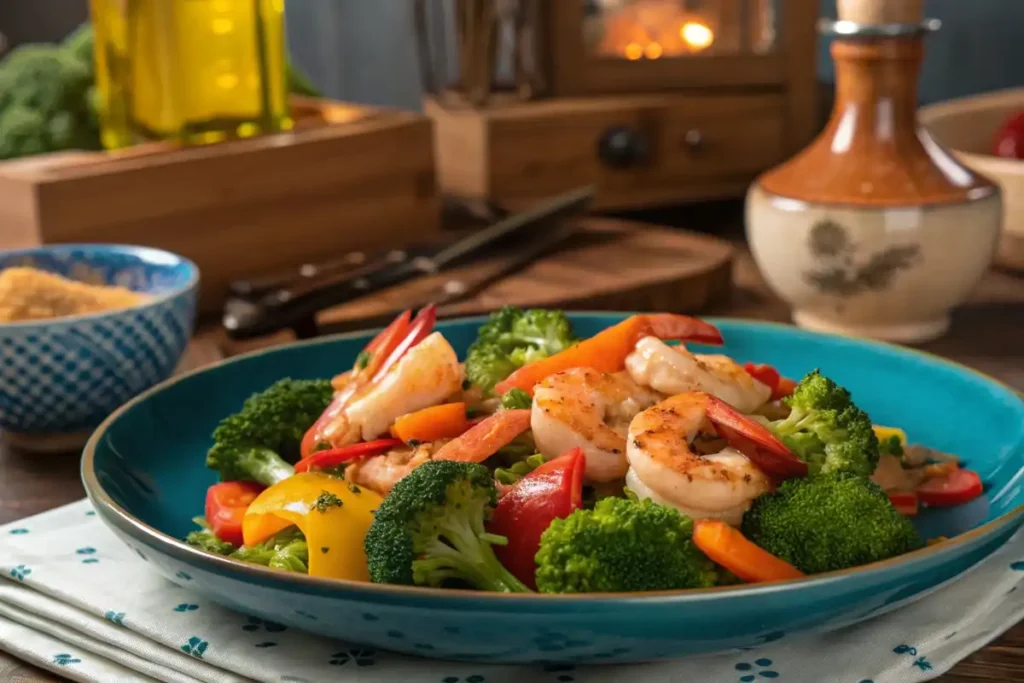 Healthy Langostino Stir-Fry