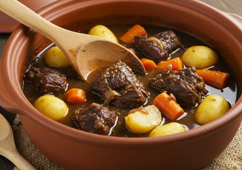 Beef cheek stew - Is beef cheek slimy?