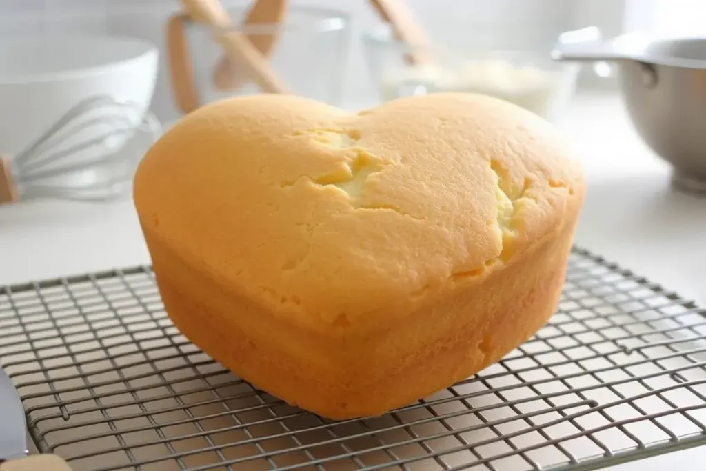 Baking heart shaped cake at home