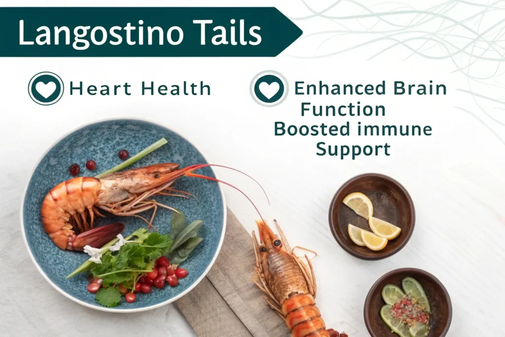 Langostino tails promoting health