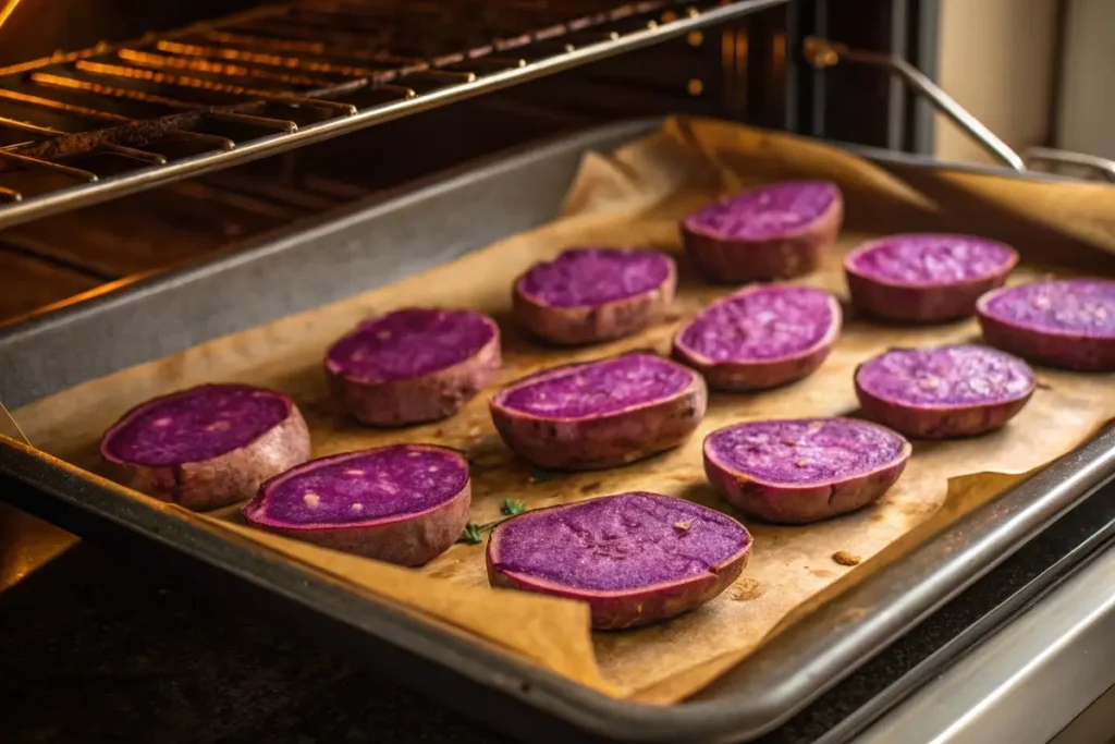 How do you eat purple sweet potatoes : Roasting Purple Sweet Potatoes