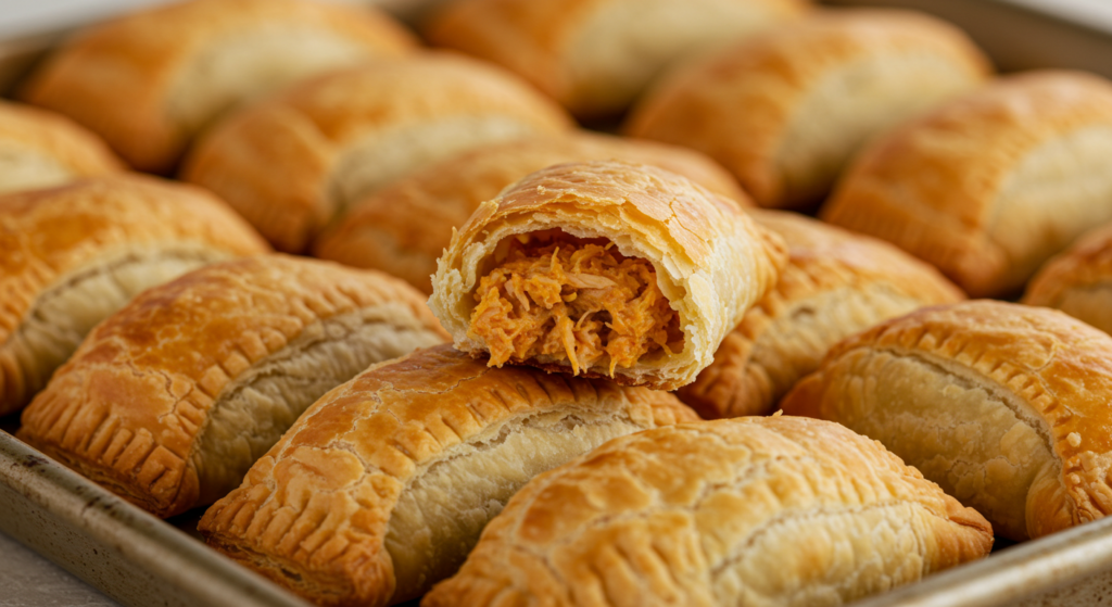 Savory pastelitos with chicken filling