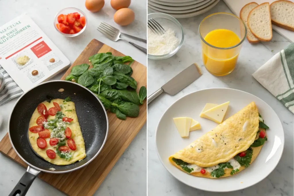 Step-by-Step Recipe High-Protein meal Omelette