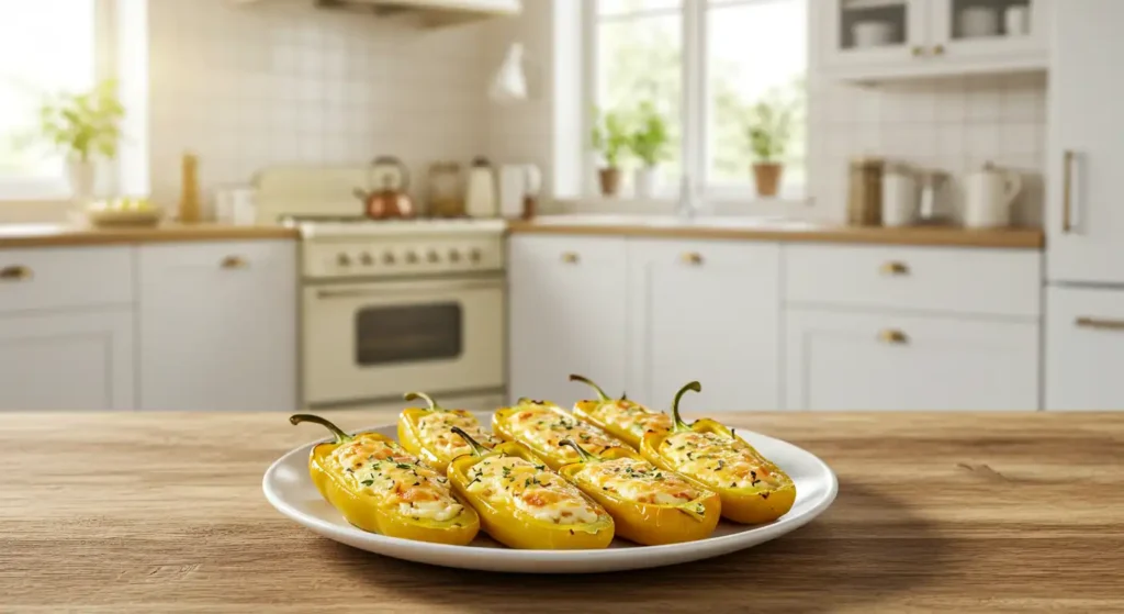 Stuffed banana peppers