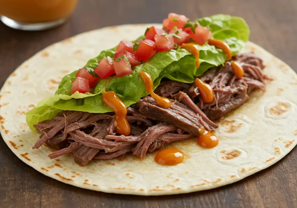 Are Beef Cheeks Good Meat? Taco Filled with Shredded Beef Cheeks