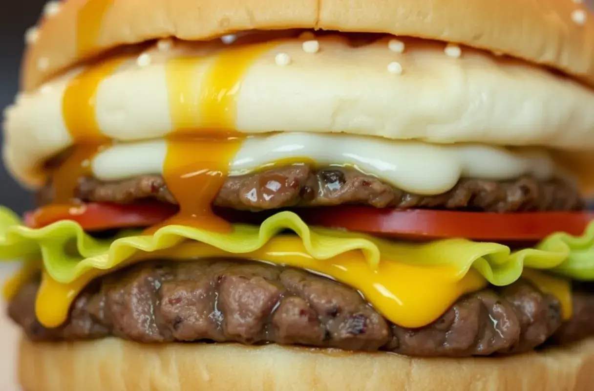 Close-up of a Big Mac with its layers of beef, lettuce, and sauce : Why is the Big Mac so expensive?