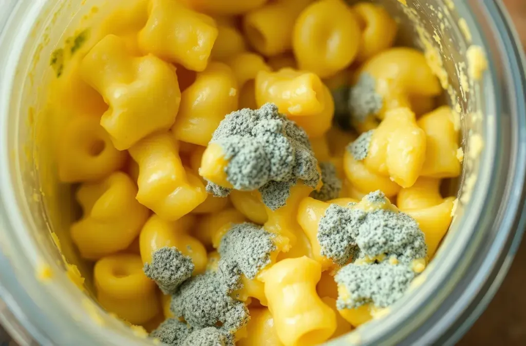 Can I eat week-old mac and cheese? Spoiled mac and cheese with mold : Can I eat week-old mac and cheese?