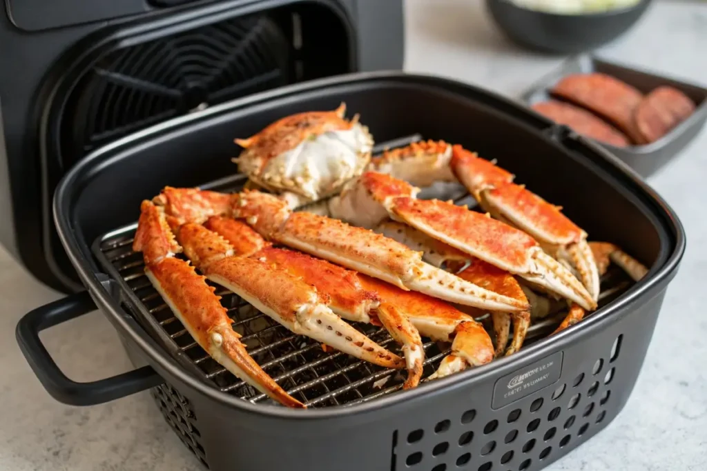 Air Fryer snow crab legs