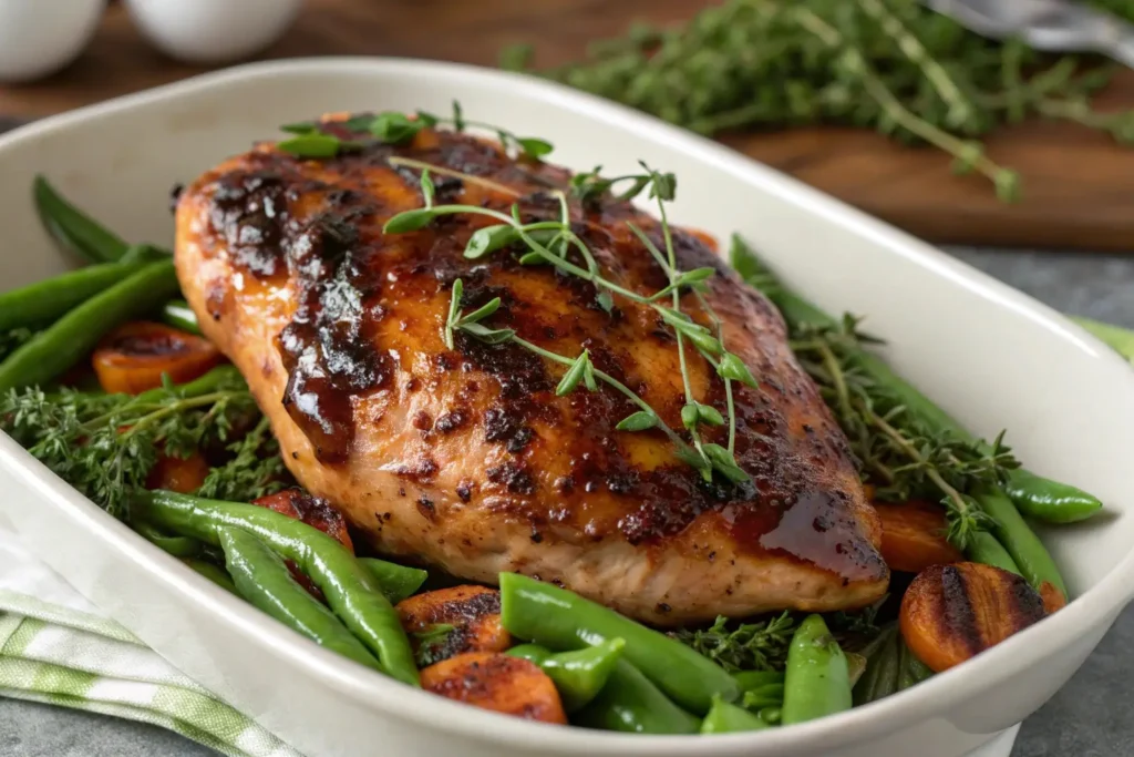 Balsamic Glazed Split Chicken Breast