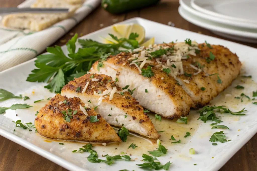 Garlic Parmesan Split Chicken Breast