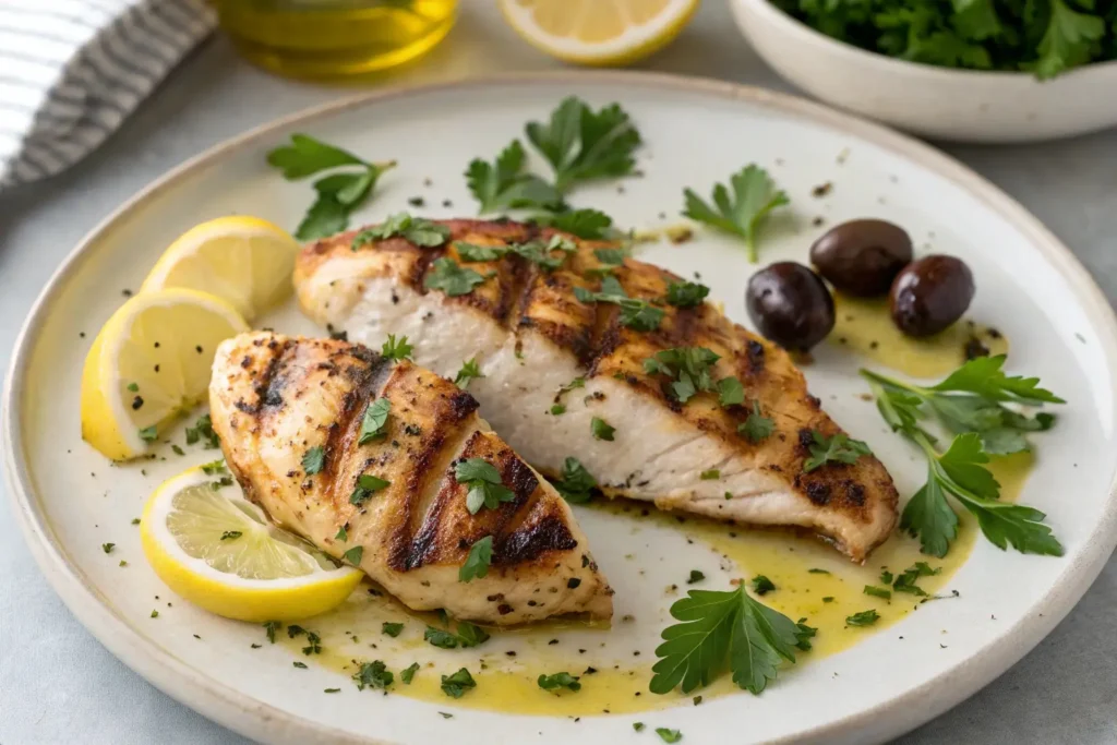 Mediterranean Inspired Split Chicken Breast