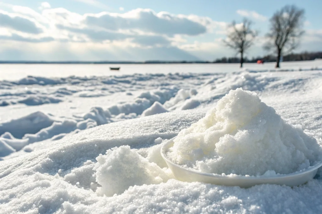 Sanitary snow cream making tips