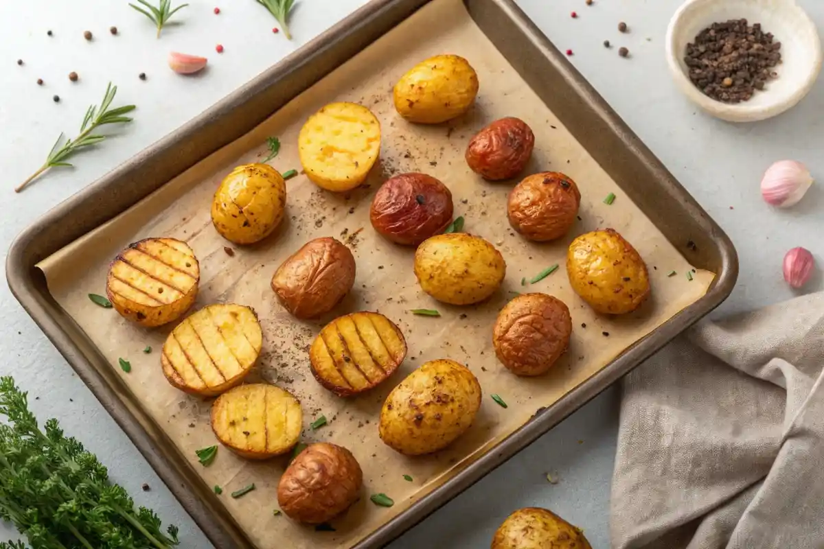 Roasted potatoes with golden crust – What potatoes are best for roasting?