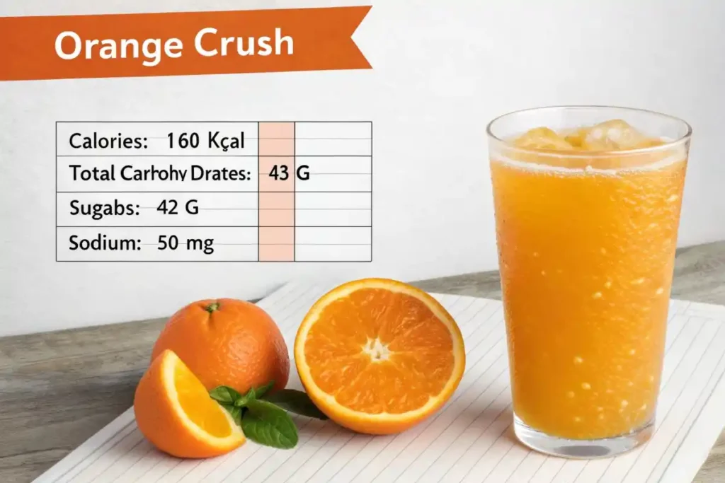 able of Orange Crush nutrition facts - What does Orange Crush have in it?