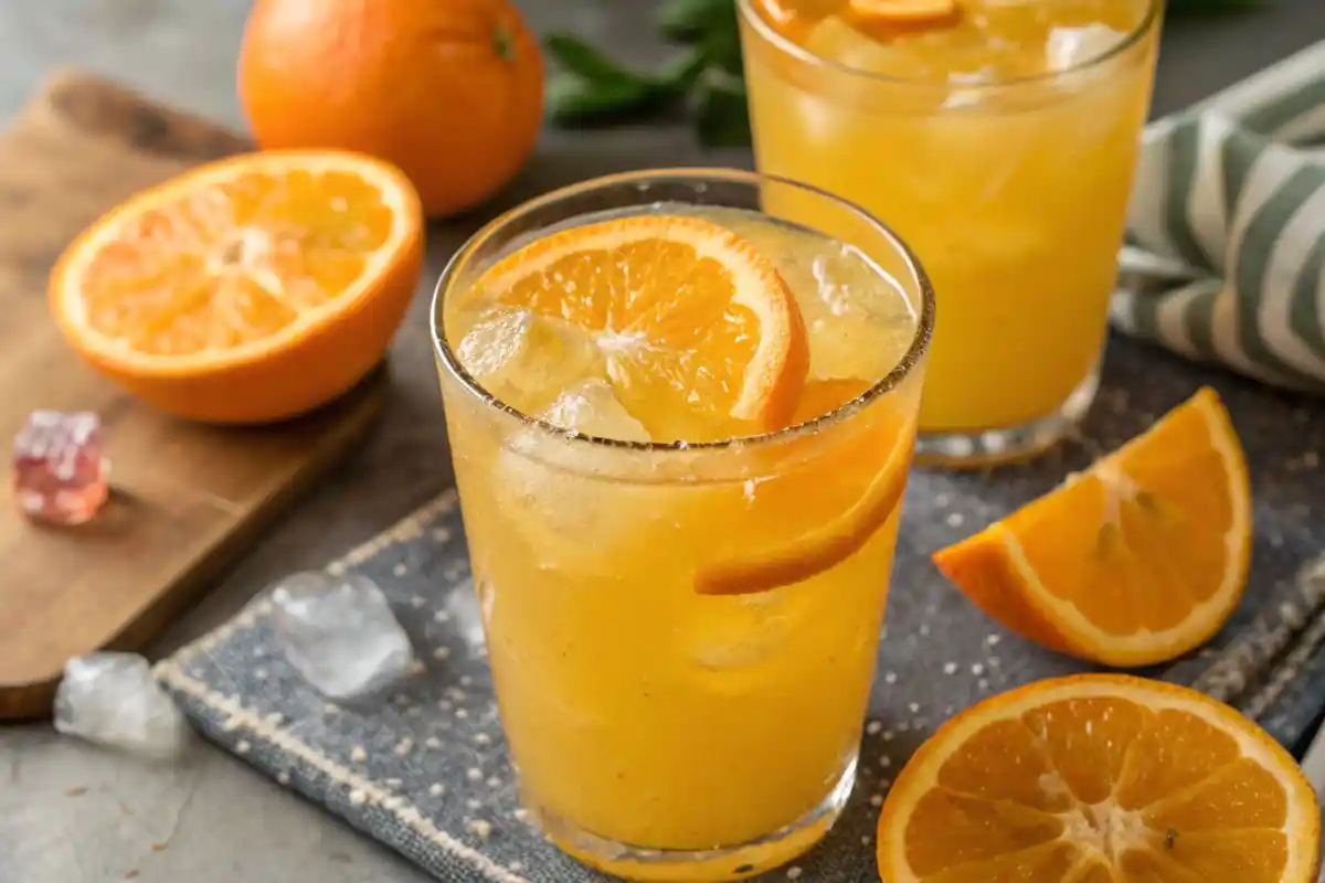 Vibrant Orange Crush Drink