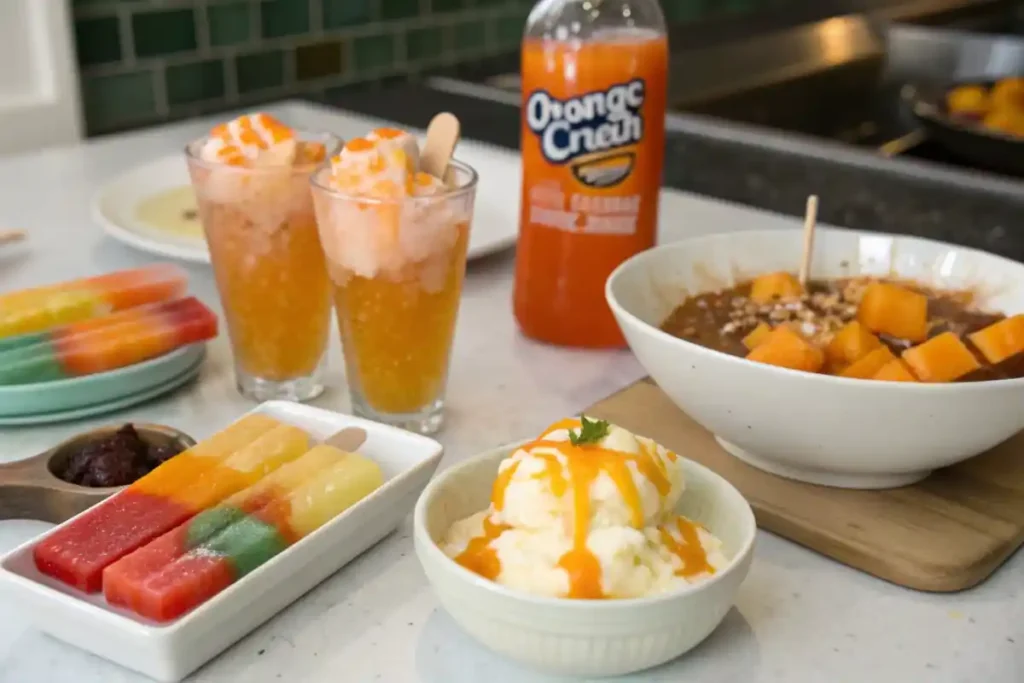 Orange Crush recipes and final product