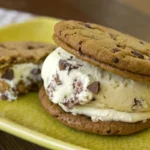 Chip Cookie Ice Cream Sandwich ,