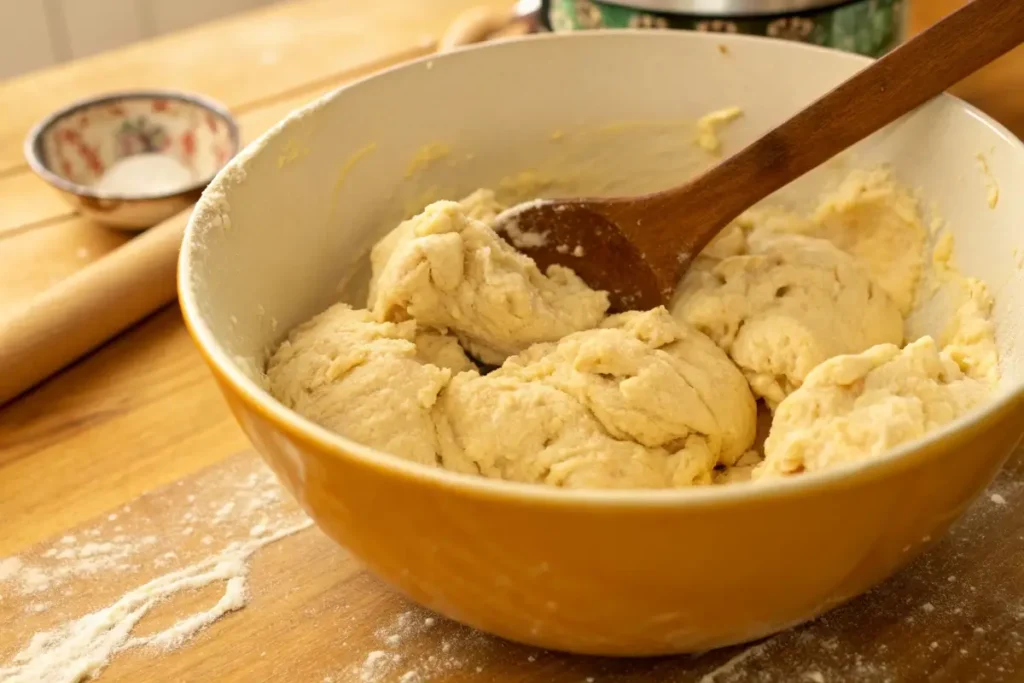 Gluten-free dough preparation