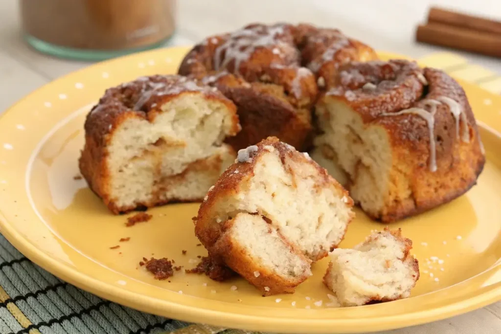 Serving gluten free monkey bread